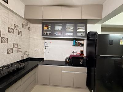 Kitchen Image of 1316 Sq.ft 3 BHK Apartment / Flat for rent in Shyam Akash Parisar, Chanakyapuri Ahmedabad for Rs. 35000