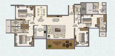 Image of 3250 Sq.ft 4 BHK Apartment / Flat for sale in Shreeji Divine, Kharghar, Navi Mumbai for Rs. 30000000