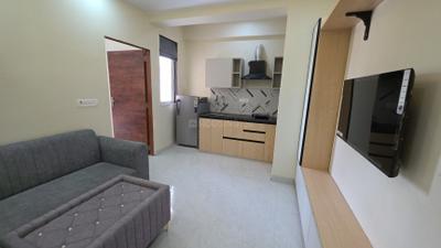 Living Room Image of 650 Sq.ft 1 BHK Apartment / Flat for rent in Karolan Ka Barh Jaipur for Rs. 20000