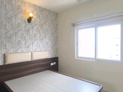 Bedroom Image of 800 Sq.ft 2 BHK Apartment / Flat for rent in Prestige Jindal City, Anchepalya Bengaluru for Rs. 42000