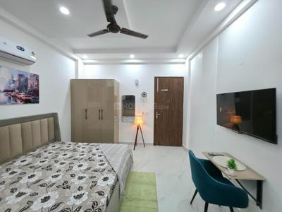 Bedroom Image of 400 Sq.ft 1 RK Builder Floor for rent in Sector 52 Gurgaon for Rs. 25000