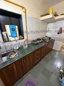 Kitchen Image of 1150 Sq.ft 2 BHK Apartment / Flat for rent in Shyamal Ahmedabad for Rs. 25000