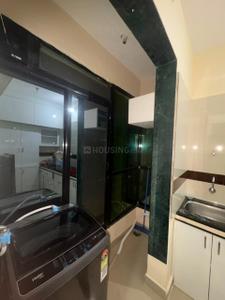 Kitchen Image of 650 Sq.ft 1 BHK Apartment / Flat for rent in Swaraj Homes Saubhagya Residency, Kharghar Navi Mumbai for Rs. 30000