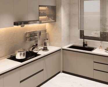Kitchen Image of 1152 Sq.ft 2 BHK Apartment / Flat for sale in Majan Dubai for Rs. 41640674