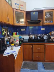 Kitchen Image of 1150 Sq.ft 2 BHK Apartment / Flat for rent in Prestige Palms, Whitefield Bengaluru for Rs. 53000