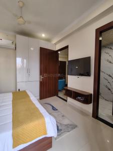 Bedroom Image of 700 Sq.ft 1 BHK Builder Floor for rent in CGHS Arzoo Apartment, Sector 51 Gurgaon for Rs. 40000