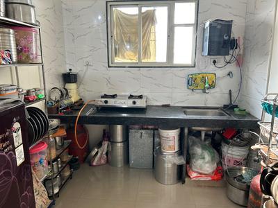 Kitchen Image of 607 Sq.ft 1 BHK Apartment / Flat for sale in Nayan Mountscape , Pisoli Pune for Rs. 3100000