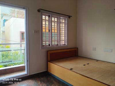 Bedroom Image of 650 Sq.ft 1 BHK Builder Floor for rent in HSR Layout Bengaluru for Rs. 30000