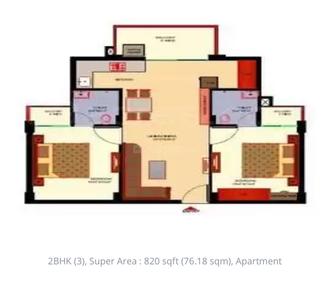Image of 820 Sq.ft 2 BHK Apartment / Flat for sale in AGI Jalandhar Heights 2 Extension, Pholriwal, Jalandhar for Rs. 4500000
