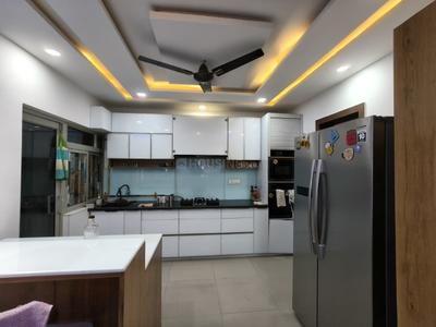Kitchen Image of 2000 Sq.ft 3 BHK Apartment / Flat for rent in Adani The Meadows, Shantigram Ahmedabad for Rs. 50000