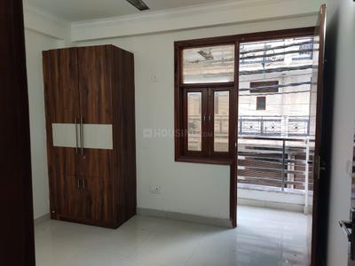 Bedroom Image of 600 Sq.ft 1 BHK Builder Floor for rent in Khirki Extension New Delhi for Rs. 20500