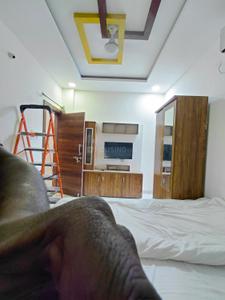 Bedroom Image of 300 Sq.ft 1 RK Builder Floor for rent in Mahalakshmi Nagar Indore for Rs. 14000