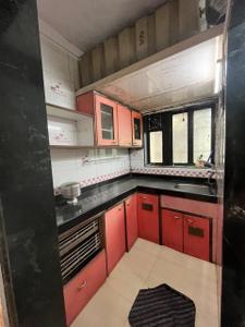 Kitchen Image of 700 Sq.ft 1.5 BHK Apartment / Flat for rent in Sanpada Navi Mumbai for Rs. 23000