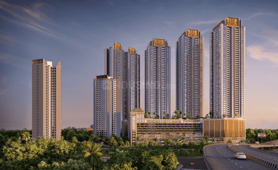 Image of 1168 Sq.ft 2 BHK Apartment / Flat for sale in Purva Panorama, Thane West, Thane for Rs. 13800000