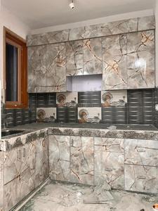 Kitchen Image of 650 Sq.ft 2 BHK Builder Floor for sale in Khanpur New Delhi for Rs. 4450000