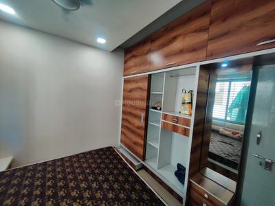 Bedroom Image of 666 Sq.ft 1 BHK Apartment / Flat for rent in Kalp Capitol Flora And Capitol Icon, Sargasan Gandhinagar for Rs. 20500