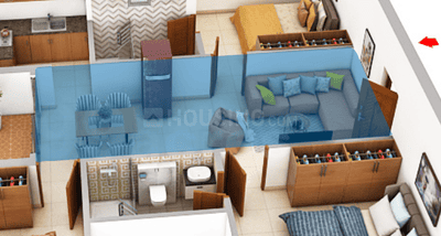 Image of 1319 Sq.ft 3 BHK Apartment / Flat for sale in Gatala Metro Heights, Virugambakkam, Chennai for Rs. 19000000