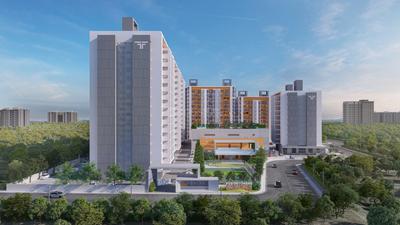 Image of 915 Sq.ft 2 BHK Apartment / Flat for sale in Rama Fusion Towers, Maan, Pune for Rs. 6900000