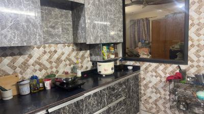 Kitchen Image of 614 Sq.ft 1 BHK Builder Floor for rent in Patel Nagar New Delhi for Rs. 18292