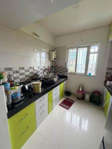 Kitchen Image of 600 Sq.ft 1 BHK Apartment / Flat for rent in Ram Livogue, Hadapsar Pune for Rs. 25000