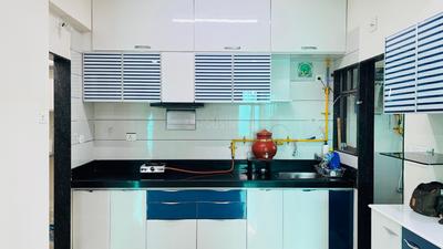 Kitchen Image of 1500 Sq.ft 3 BHK Apartment / Flat for rent in Shripad Residency, Gota Ahmedabad for Rs. 35000