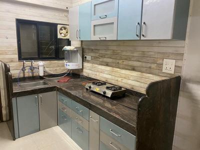 Kitchen Image of 600 Sq.ft 1 BHK Apartment / Flat for rent in Wadgaon Sheri Pune for Rs. 30000