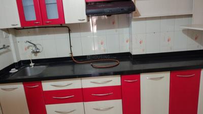 Kitchen Image of 900 Sq.ft 2 BHK Apartment / Flat for rent in Eden Woods Complex, Thane West Thane for Rs. 42000