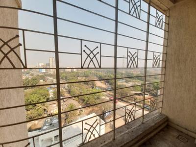 Balcony Image of 600 Sq.ft 1 BHK Apartment / Flat for rent in Arihant Aarohi, Shilgaon Thane for Rs. 16500