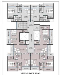 Image of 685 Sq.ft 1 BHK Apartment / Flat for sale in Rishikesh Home, Pushpak Nagar, Navi Mumbai for Rs. 4600000