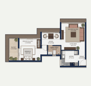 Image of 1147 Sq.ft 2 BHK Apartment / Flat for sale in Salcete, Goa for Rs. 7431900