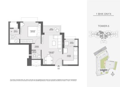Image of 780 Sq.ft 2 BHK Apartment / Flat for sale in Godrej Ascend, Kolshet, Thane for Rs. 10500000