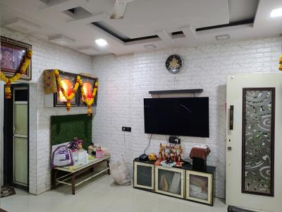 Living Room Image of 500 Sq.ft 1 BHK Apartment / Flat for rent in Jaydeep Prathmesh Towers, Kasarvadavali Thane for Rs. 17555