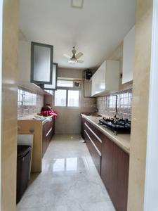 Kitchen Image of 1100 Sq.ft 2 BHK Apartment / Flat for rent in Satyam Bellagio, Sanpada Navi Mumbai for Rs. 76000