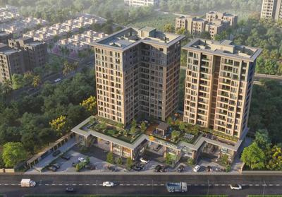 Image of 1200 Sq.ft 2 BHK Apartment / Flat for sale in Darshanam Twin Tower, Atladara, Vadodara for Rs. 3850000