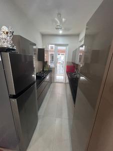 Kitchen Image of 1650 Sq.ft 3 BHK Apartment / Flat for rent in Gulnaar Meadows, Bhabat Zirakpur for Rs. 37000