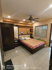 Bedroom Image of 1860 Sq.ft 4 BHK Apartment / Flat for rent in Tirath Devi Apartment, Rajarhat Kolkata for Rs. 37000