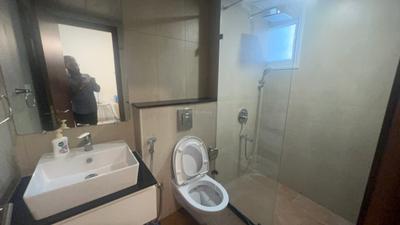 Bathroom Image of 500 Sq.ft 1 BHK Apartment / Flat for rent in L And T Raintree Boulevard, Sahakara Nagar Bengaluru for Rs. 45000