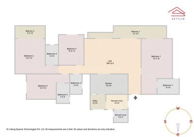 Image of 2491 Sq.ft 4 BHK Apartment / Flat for sale in Brigade Sanctuary by Brigade Enterprises Ltd, Yamare, Bengaluru for Rs. 38500000