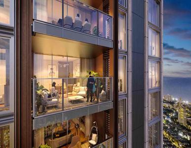 Balcony Image of 3001 Sq.ft 4 BHK Apartment / Flat for sale in Birla Niyaara Phase 1, Worli Mumbai for Rs. 320000000