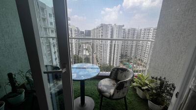 Balcony Image of 2356 Sq.ft 3.5 BHK Apartment / Flat for rent in L And T Raintree Boulevard, Sahakara Nagar Bengaluru for Rs. 130000