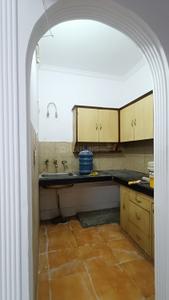Kitchen Image of 720 Sq.ft 1 BHK Builder Floor for rent in Sector 12 Noida for Rs. 22000