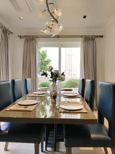 Dining Area Image of 2400 Sq.ft 4 BHK Villa for sale in Adityaram Palace City Royal, Panaiyur, Sholinganallur Chennai for Rs. 43000000