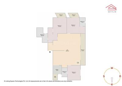 Image of 2170 Sq.ft 3 BHK Apartment / Flat for sale in Chelli Poise by Chelli Estates Pvt Ltd, Whitefield, Bengaluru for Rs. 16900000