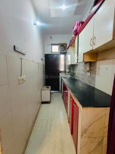 Kitchen Image of 580 Sq.ft 2 BHK Builder Floor for rent in Nawada New Delhi for Rs. 18000