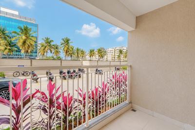 Balcony Image of 1400 Sq.ft 3 BHK Apartment / Flat for rent in Prestige Green Gables, Panathur Bengaluru for Rs. 82000
