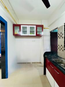 Kitchen Image of 900 Sq.ft 3 BHK Apartment / Flat for rent in Mahalaxmi Rang Raas Residency, Gotri Vadodara for Rs. 16000