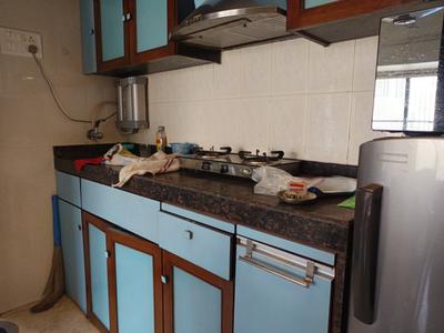 Kitchen Image of 700 Sq.ft 1 BHK Apartment / Flat for rent in God Gifts Building, Lower Parel Mumbai for Rs. 65000