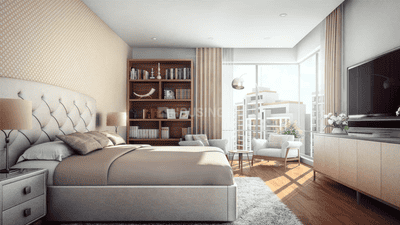 Bedroom Image of 1200 Sq.ft 2 BHK Apartment / Flat for sale in Rishita Mulberry Heights Phase 3, Sushant Golf City Lucknow for Rs. 16100000