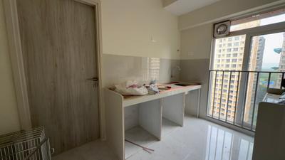 Kitchen Image of 500 Sq.ft 1 BHK Apartment / Flat for rent in Swastik Platinum, Vikhroli East Mumbai for Rs. 40000