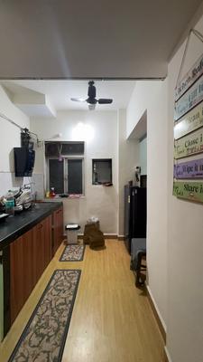 Kitchen Image of 600 Sq.ft 1 BHK Apartment / Flat for sale in Puraniks Kanchan Pushp Society, Kasarvadavali Thane for Rs. 6300000